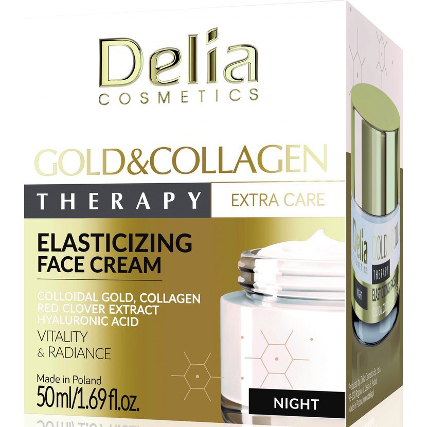 DELIA COSMETICS GOLD COLLAGEN Therapy noční pleťový krém 50ml